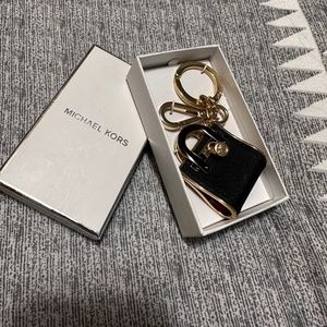 NWT MICHAEL KORS  black purse Hamilton Key Chain Fob Charm